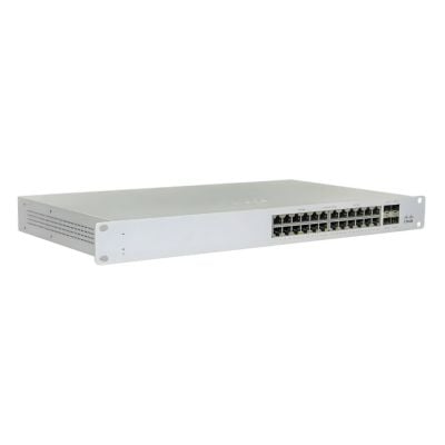 MS130-24P-HW Cisco MS130-24P 24-Ports 10/100/1000Base-T RJ-45 PoE+ 4-Ports 1000Base-X SFP Managed Rack-mountable 1U Gigabit Ethernet Switch