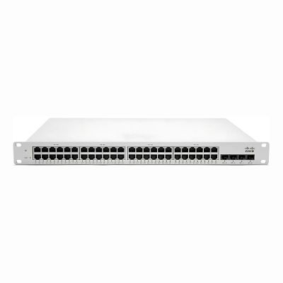 MS350-48LP-HW Cisco Meraki MS350-48LP 48 x RJ-45 Ports PoE+ 10/100/1000Base-T + 4 x SFP+ Ports + 2 x Stack Ports Layer 3 Managed Rack-mountable Stackable Gigabit Ethernet Access Switch