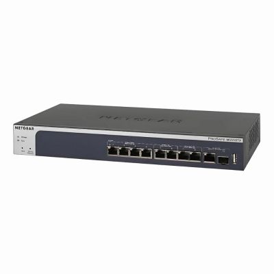 MS510TX Netgear 4 x 1G Copper Ports 1000Base-T + 2 x 2.5G Copper Ports + 2 x 5G Copper Ports + 1 x Dedicated 10G Copper Port 1 x SFP+ Ports Layer 3 Managed Gigabit Ethernet Network Switch