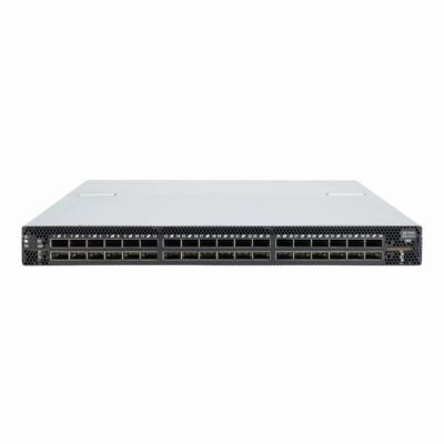 Mellanox MSB7800-ES2F Switch-IB 2 based 36-port QSFP28 EDR 1U Managed InfiniBand switch system with a non-blocking switching capacity of 7.2Tb/s. 2PS, Standard depth P2C Airflow