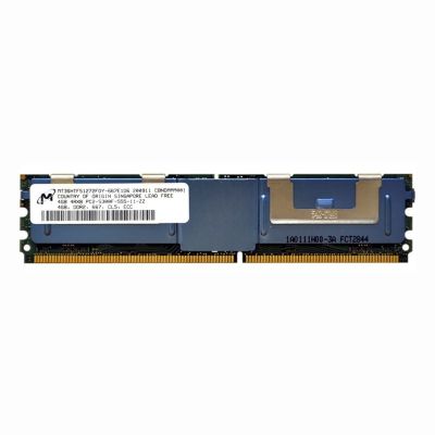 MT36HTF51272FDY-667E1D6 Micron 4GB DDR2-667 PC2-5300 ECC Fully Buffered DIMM CL5 240-Pin 4Rx8 1.8V Memory Module
