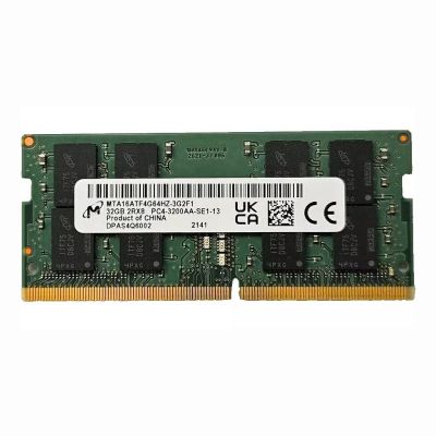 MTA16ATF4G64HZ-3G2F1 Micron 32GB DDR4-3200MHz PC4-25600 non-ECC Unbuffered CL22 260-Pin SoDimm 1.2V Dual Rank Memory Module