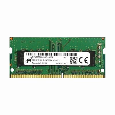 MTA8ATF2G64HZ-3G2E2 Micron 16GB PC4-25600 DDR4-3200MHz non-ECC Unbuffered CL22 260-Pin SoDimm 1.2V Single Rank Memory Module