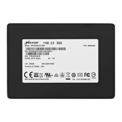 MTFDDAK512TBN-1AR1ZABYY Micron 1100 Series 512GB SATA 6Gbps Nand Flash TLC non SED 2.5-inch Solid State Drive