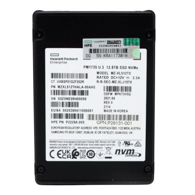 P22266-005 HPE 12.8TB PCIe 4.0 x4 NVMe TLC High Performance Mixed Use U.3 2.5-inch Solid State Drive