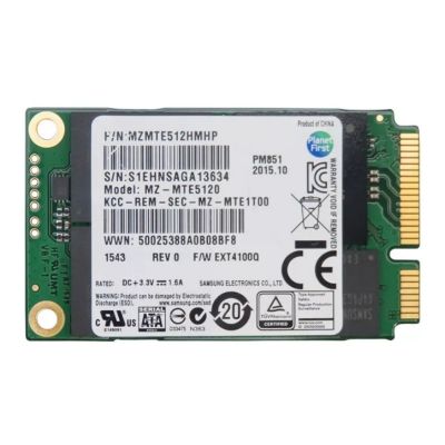 MZMTE512HMHP Samsung 512GB SATA Gen3 mSATA 6Gbps Solid State Drive