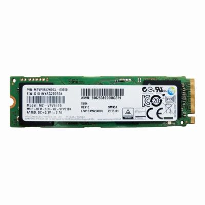 MZVPV512HDGL-00000 Samsung SM951 512GB NVMe PCIe Gen3 x4 M.2 2280 Solid State Drive