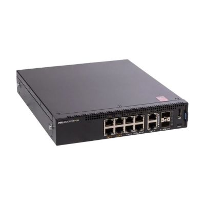 N1108P-ON Dell PowerSwitch 8-Port Gigabit PoE+ Network Switch 2 SFP Uplinks