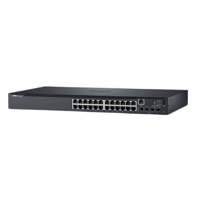 N1524 Dell PowerConnect N1500 Series N1524 24 x RJ-45 Ports 10/100/1000Base-T + 4 x SFP+ Ports Layer 3 Managed 1U Rack-mountable Gigabit Ethernet Network Switch