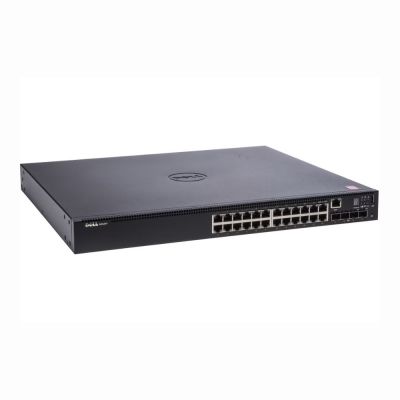 N1524P Dell PowerConnect N1500 Series N1524P 24 x RJ-45 Ports PoE+ 10/100/1000Base-T + 4 x SFP+ Ports Layer 3 Managed 1U Rack-mountable Gigabit Ethernet Network Switch
