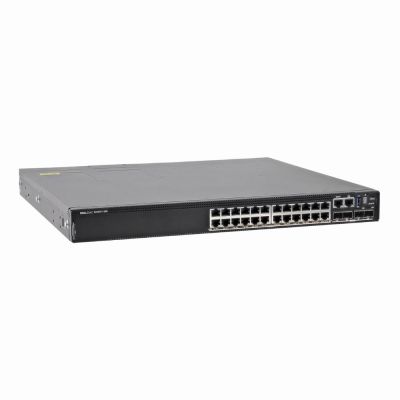 N2224PX-ON Dell EMC PowerSwitch N2224PX-ON 24-Port RJ-45 PoE+ Layer 3 Managed 1U Rack-Mountable Switch with 4x SFP28 and 2x 40GbE QSFP+ Uplinks