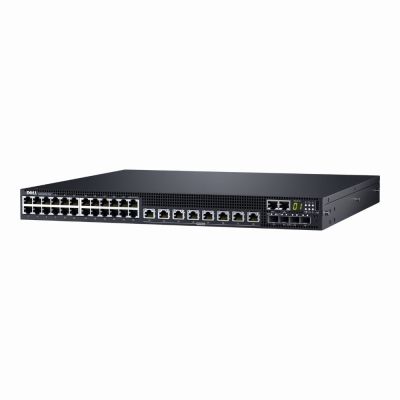N3132PX-ONF Dell N3132px-On 32-Ports 10/100/1000Base-T RJ-45 PoE+ 4-Ports 10GBase-X SFP+ Layer 3 Managed Stackable Rack-mountable 1U Gigabit Ethernet Switch
