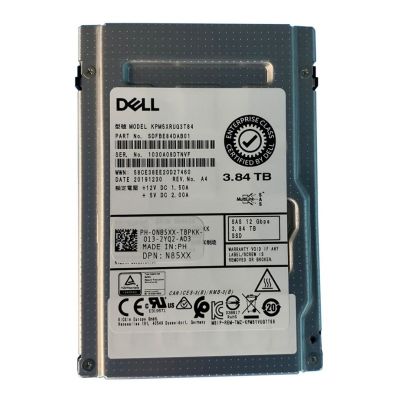 N85XX Dell 3.84TB TLC SAS 12Gbps Read Intensive 2.5-inch Internal Solid State Drive