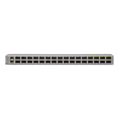N9K-C9332C Cisco Nexus 9000 Series 9332C 32 x QSFP28 Ports 100GBase-X + 2 x SFP+ Ports Layer 2 Managed 1U Rack-Mountable Gigabit Ethernet Network Switch