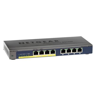 GS108P-100NAS Netgear 8-Port Gigabit PoE Layer 2 Unmanaged Switch