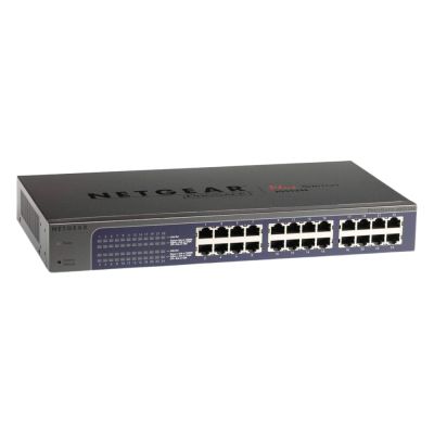 JGS524E-200EUS Netgear 24-Port 10/100/1000Base-T Rack-Mount Unmanaged Switch
