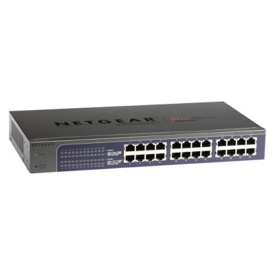 JGS524Ev2 Netgear 24-Port 10/100/1000Base-T Rack-Mount Unmanaged Gigabit Switch