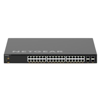 XSM4340CV-100NES Netgear 36-Port 10G RJ45 PoE++ 4-Port 25G SFP28 Switch
