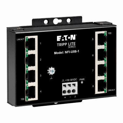 NFI-U08-1 Tripp Lite 8-Port Unmanaged Industrial Ethernet Switch