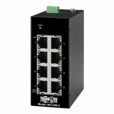NFI-U08-2 Tripp Lite 8-Port Unmanaged Industrial Ethernet Switch
