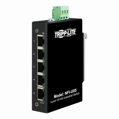 NGI-U05 Tripp Lite 5 x Ports 10/100/1000Base-T Layer 2 Unmanaged Rail-Mountable Industrial Gigabit Ethernet Switch