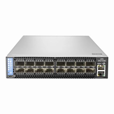 HPE P11680-001 StoreFabric SN2100M 100GbE 16QSFP28 ONIE Power to Connector Airflow Half Width Switch