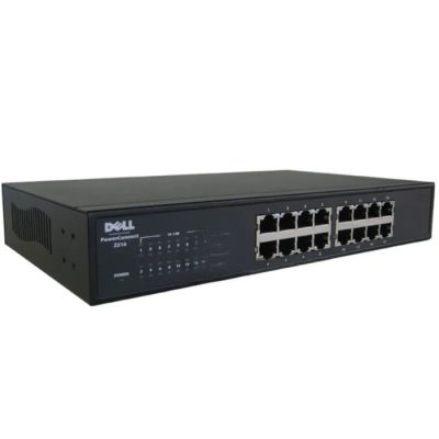 P2161NP Dell PowerConnect 2216 16-Port 100Base-T Layer 2 Unmanaged Switch 1U Rack