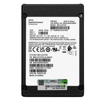 P42574-004 HPE 6.4TB 24Gb/s SAS Mixed Use 2.5-Inch SSD