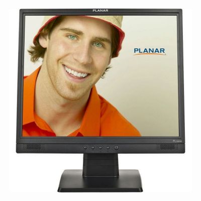 PLL1920M Planar Black 19-Inch LCD Monitor Adjustable Display Angle 1280 x 1024 Speakers VGA 35W