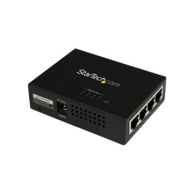 POEINJ4G StarTech 4-Port Gigabit Ethernet 120V PoE+ Injector