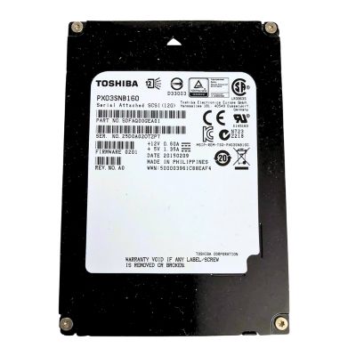 PX03SNB160 Toshiba 1.6TB 12Gb/s SAS 2.5-Inch SFF Enterprise Read-Intensive Solid State Drive