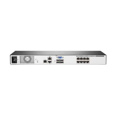 Q1P54A#0D1 HP 1X1X8 G4 KVM IP Console Switch 8-Server Support Rack Mount