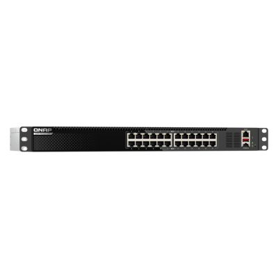 QSW-M3224-24T-US QNAP 1U Rackmount 24-port 10GbE Multi-Gigabit L3 Lite Managed Switch