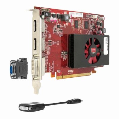 QP027AT HP Radeon HD 6570 1GB 128-Bit DDR3 DVI/ D-Sub/ HDMI/ HDCP PCI Express x16 2.1 Support Video Graphics Card