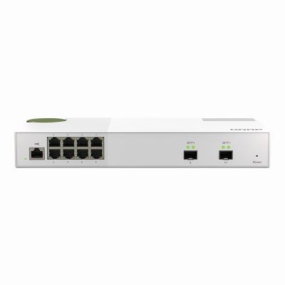 QSW-M2108-2S-US QNAP 8 x Ports 2.5GBase-T + 2 x Ports SFP+ Layer 2 Desktop Managed Switch