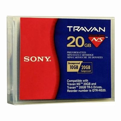 QTRNS20 Sony 10GB(Native) / 20GB(Compressed) Travan-5 (TR-5) 8mm Tape Media Cartridge