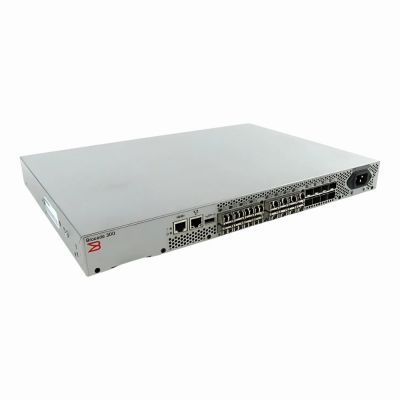 R875F Dell Brocade 300 24 x Ports 8Gb/s Gigabit Ethernet Fibre Channel Network Switch