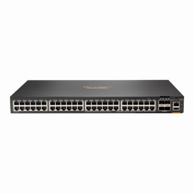 R8N85A HP Aruba CX 6000 Series 48 x Ports PoE+ 1000Base-T + 4 x Ports SFP Layer 2 Managed 1U Rack-Mountable Stackable Gigabit Ethernet Network Switch