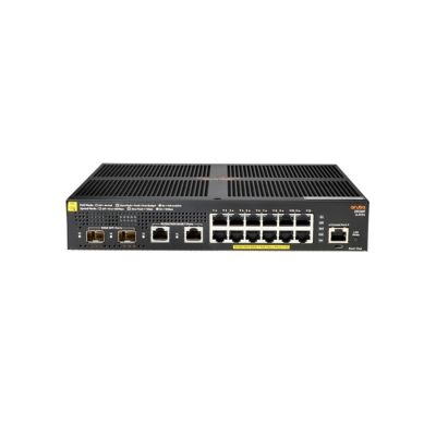 R8Q72A HP Aruba CX 6200F Series 12-Ports 10/100/1000Base-T RJ-45 PoE Class 4 2G/2-Ports 10GBase-X SFP+ Gigabit Ethernet Switch