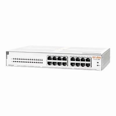 R8R48A HP Aruba Instant On 1430 16G Class4 PoE 16 x 10/100/1000 PoE Rack-Mountable Layer 2 Unmanaged Gigabit Ethernet Network Switch