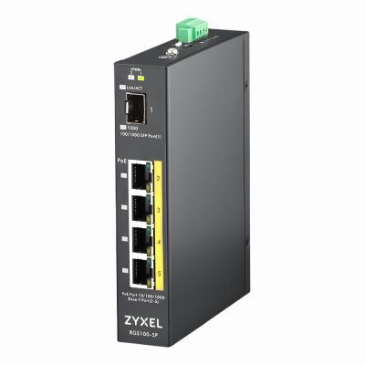 RGS100-5P ZyXEL 5 x Ports 10/100/1000Base-T Layer 2 Unmanaged Desktop Gigabit Ethernet Network Switch