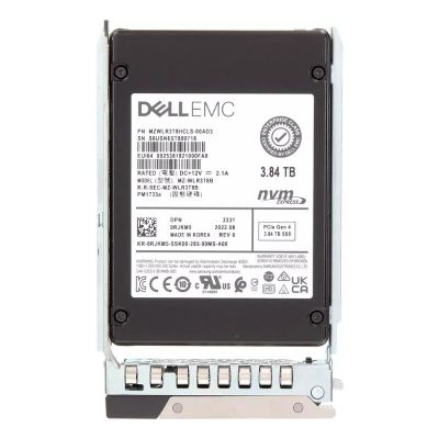 Dell RJKM5 3.84TB PCIe Gen4 NVMe Read Intensive U.3 SSD