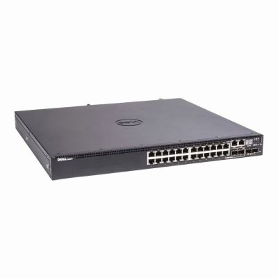 S3124 Dell PowerSwitch S3100 Series 24 x Ports 10/100/1000Base-T + 2 x SFP+ Ports + 2 x SFP Combo Ports Layer 3 Managed 1U Rack-mountable Gigabit Ethernet Network Switch