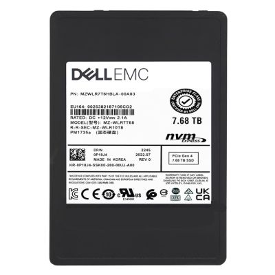 MZWLR7T6HBLA-00AD3 Samsung PM1733a 7.68TB NVMe PCIe Gen4 x4 2.5-inch SSD (Dell OEM)