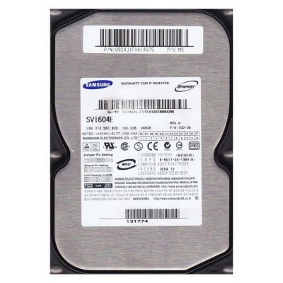 SV1604E Samsung Spinpoint V80CE 160GB 5400RPM ATA-100 2MB Cache 3.5-inch Hard Drive