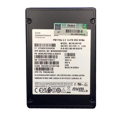 MZWLR6T4HBLA-00AH3 Samsung PM1735a 6.4TB PCIe Gen 4.0 x4 NVMe TLC MU U.3 Solid State Drive