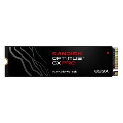 SDSP81400TAH SanDisk Optimus GX PRO 850X 4TB PCIe Gen4 x4 NVMe 1.4 M.2 2280 D5-M Internal SSD with Heatsink