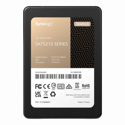 SAT5210-3840G Synology 3.84TB Triple-Level Cell SATA 6Gb/s 2.5-Inch Solid State Drive for PowerEdge Servers