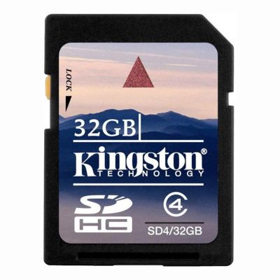 SD4/32GB-C3 Kingston 32GB SDHC Class 4 Memory Card