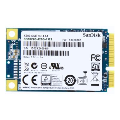 SD7SF6S-128G-1122 SanDisk X300 128GB 6Gb/s SATA TLC mSATA Solid State Drive